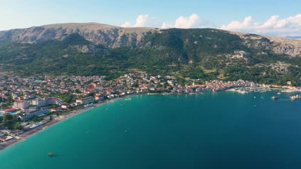 Drone View Baka Beach Chorwacja — Wideo stockowe