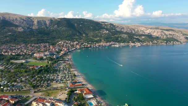 Drone View Baka Beach Chorwacja — Wideo stockowe
