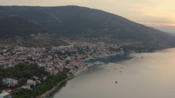 Insel Brac City Bol Croatie — Video