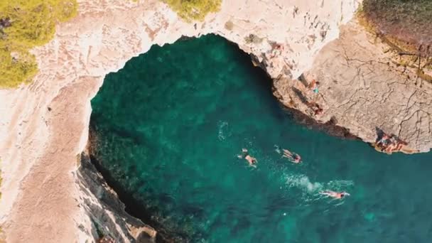 Cueva Galebijana Pula Croacia — Vídeo de stock