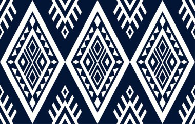 Üçgen geometrik desen renkli, kabile etnik doku biçimi, ürünler, arkaplan, eşarp, giysi, ambalaj, kumaş, vektör çizimi üzerine baskı için tasarım.