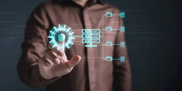 Verileri, Belge Yönetim Sistemi 'ni (DMS), ERP.online belge veritabanı ile girişimde bilgi ve belgeleri ve dosyaları verimli bir şekilde yönetmek için işlem otomasyonunu yönetmek için insan dokunmatik ekranı.