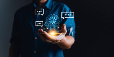 Adam akıllı yapay zeka sohbet robotu ve komut deposu tutuyor. Büyük veri depolama. Dijital yapay zeka teknolojisi bozulması. İş yerinde otomatik teknik destek ve servis uyguluyoruz..