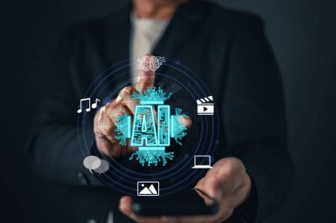 AI teknolojisi kullanıcıları çeşitli ortamlarda yenilikçi içerik üretmeye, modern dijital ortamlarda gelişmiş makine öğrenme algoritmaları yoluyla yaratıcılığı ve verimliliği artırmaya teşvik eder..