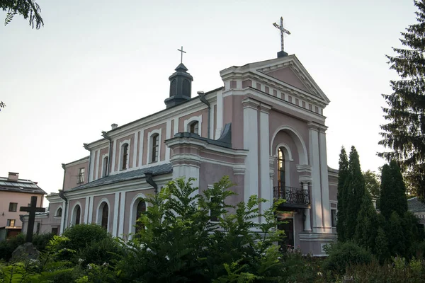 Den Katolska Kyrkan Saint Barbara Berdychiv Ukraina Juli 2023 Högkvalitativt — Stockfoto