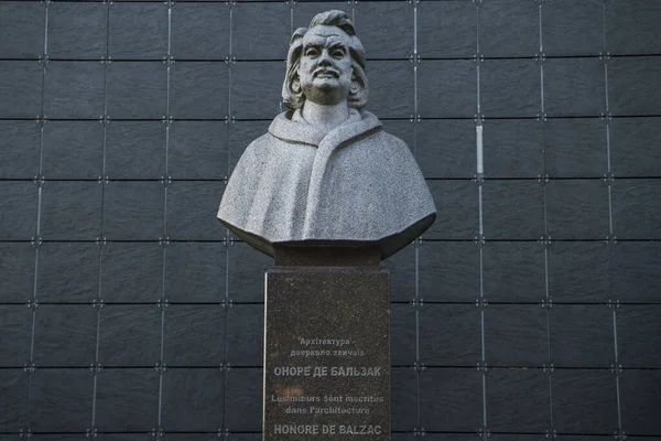 Monumento Honore Balzac Berdychiv Ucrânia Julho 2023 Foto Alta Qualidade — Fotografia de Stock