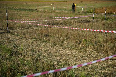20 Eylül 2023 'te Ukrayna' nın Zhytomyr bölgesindeki bir madende Devlet Acil Durum Servisi 'nin temizleyicisi. Yüksek kalite fotoğraf