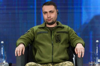 Ukrayna Askeri İstihbarat Şefi Kyrylo Budanov Ukrayna 'ya katılıyor. Yıl 2024, Rusya Ukrayna 'ya saldırısına devam ederken, Ukrayna, Kyiv' de, 25 Şubat 2024. 