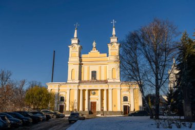 Zhytomyr, Ukrayna 'daki Aziz Sophia Katolik Katedrali Kilisesi, 2024, 24 Kasım. Yüksek kalite fotoğraf