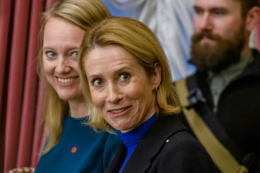 Estonyalı siyasetçi ve diplomat, Avrupa Komisyonu Başkan Yardımcısı, Avrupa Birliği Dışişleri ve Güvenlik Yüksek Temsilcisi Kaja Kallas, Kyiv, Ukrayna 'yı ziyaret etti, 2024-12-01