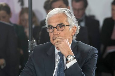 31 Mart 2025 'te Bucha, Ukrayna' da düzenlenen Bucha Zirvesi sırasında Portekiz Cumhuriyeti Meclisi Başkanı Jose Pedro Aguiar-Branco. Yüksek kalite fotoğraf