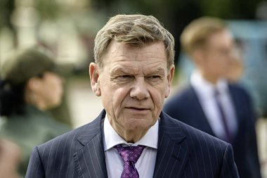 Almanya Dışişleri Bakanı Johann Wadephul, 30 Haziran 2025 'te Ukrayna' nın Kyiv kentini ziyaret etti. Yüksek kalite fotoğraf