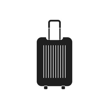 Seyahat Çantası Simgesi. Düzenlenebilir Vektör EPS Sembol İllüstrasyonu. 