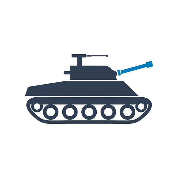 War Tank Icon Editable Vector Symbol Illustration — Stock Vector