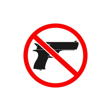 Ben Icon 'u silahlandır. Silah ve Haç sembolleriyle. Düzenlenebilir Düz Vektör İllüstrasyonu.