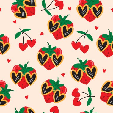 Sevgililer Günü için tasarım, moda, kumaş, tekstil, duvar kâğıdı, kapak, ambalaj ve tüm baskılar. 