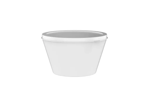 Food Paper Plastic Container Cup Dessert Yogurt Ice Cream Sour — Stock Photo, Image