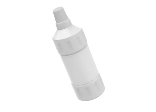 Productos Químicos Domésticos Botellas Plástico Blanco Detergente Líquido Jabón Removedor —  Fotos de Stock