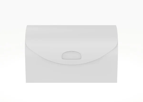Hard Curvo Box Mockup Isolato Sfondo Bianco Illustrazione — Foto Stock