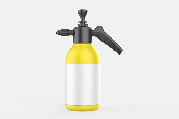 Spray Industriale Pompa Bottiglia Mockup Isolato Sfondo Bianco Illustrazione Fotografia Stock