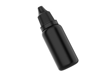 Kozmetik şişe modeli beyaz arka planda izole edildi. 3d illüstrasyon