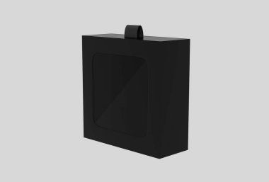 Kraft Empty Packaging Box Mockup Isolated On White Background. 3d illustration