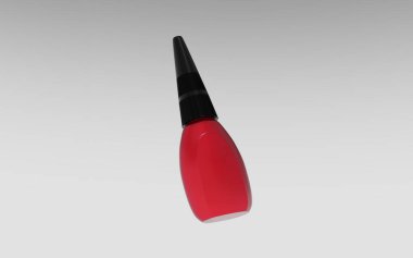 Matte Metalik Süper Yapıştırıcı Şişe Yapıştırıcısı Beyaz arka planda izole edildi. 3d illüstrasyon