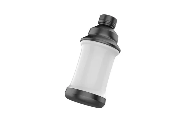 Matt Juice Bottle Mockup Isolerad Vit Bakgrund Illustration — Stockfoto