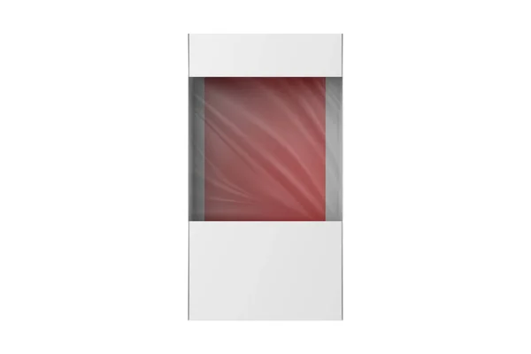 Empty Box Mockup Isolated White Background Illustration — Stockfoto