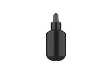 Damlatan Şişe Mockup beyaz arka planda izole edildi. 3d illüstrasyon