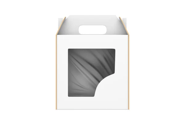 Κουτί Παράθυρο Σχήμα Περικοπή Απομονώνονται Λευκό Φόντο Εικονογράφηση — Φωτογραφία Αρχείου
