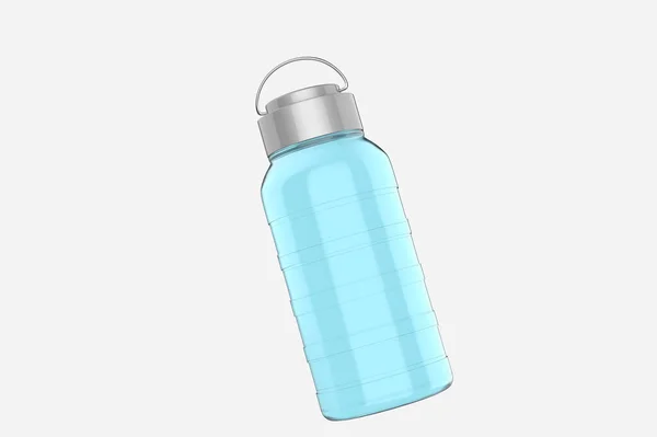 Blank Thermos Beverage Bottle Mockup Template Illustration — Stock Photo, Image