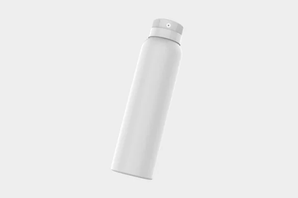 Mockup Garrafa Spray Aerossol Isolado Fundo Branco Ilustração — Fotografia de Stock
