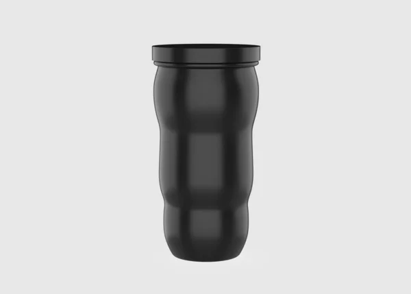Blank Disposable Plastic Cup Mockup Isolated White Background Illustration — Fotografia de Stock