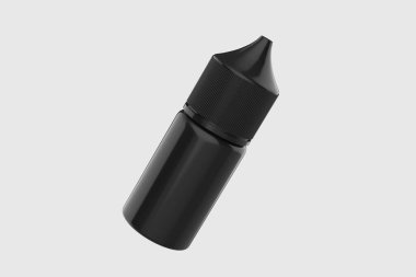 30 ml 'lik Vape Düşüren Şişe Model Beyaz Arkaplanda izole edildi. 3d illüstrasyon