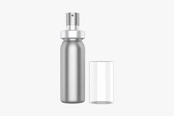 Spray Bottle Mockup Elszigetelt Fehér Háttér Illusztráció — Stock Fotó