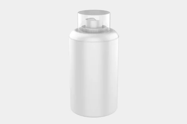 白い背景に隔離されたスプレーボトルモックアップ 3Dイラスト — ストック写真