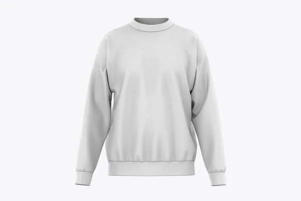Men Blank Sweatshirt Template Two Sides Natural Shape Invisible Mannequin — Stock Photo, Image