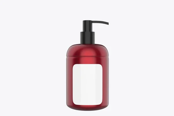 Cosmetic Bottle Pump Mockup Isolated White Background Illustration — Stock Photo, Image