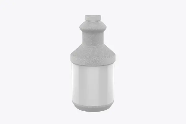 Bottiglia Fitness Isolato Sfondo Bianco Illustrazione — Foto Stock
