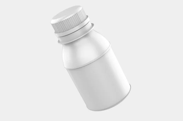 Plastikowe Mockup Butelki Izolowane Białym Tle Ilustracja — Zdjęcie stockowe