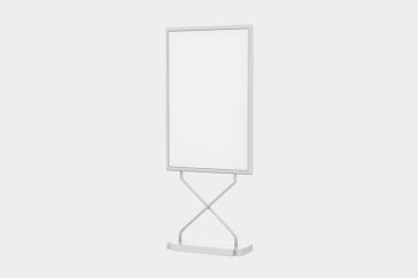 Promosyon reklamı. Beyaz arka planda izole edilmiş. 3d illüstrasyon