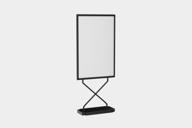 Promosyon reklamı. Beyaz arka planda izole edilmiş. 3d illüstrasyon