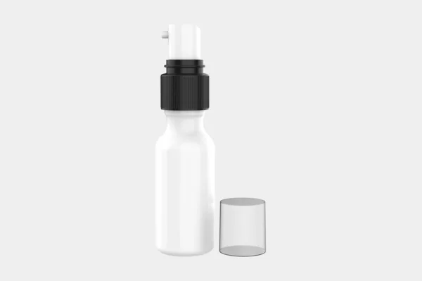 Kosmetikflasche Mit Pump Mockup Isoliert Auf Weißem Hintergrund Illustration — Stockfoto