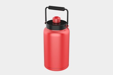 Parlak Depolama Konteynırı, Beyaz Arkaplanda İzole Edildi. 3d illüstrasyon