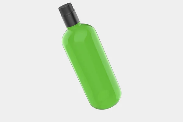 Üveg Gin Bottle Mockup Izolált Fehér Háttér Illusztráció — Stock Fotó