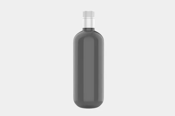 Üveg Gin Bottle Mockup Izolált Fehér Háttér Illusztráció — Stock Fotó