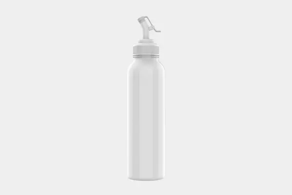Макет Разливочной Бутылки Масла Изолирован Белом Фоне Иллюстрация — стоковое фото