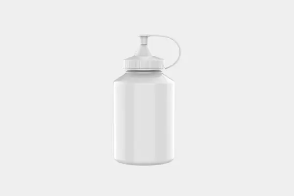 Spenderflaschen Attrappe Isoliert Auf Weißem Hintergrund Illustration — Stockfoto