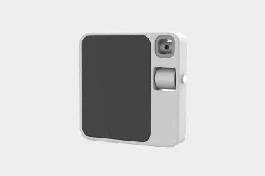 Tavşan R1 cihazı yapay zeka tabanlı bir işletim sistemiyle çalışıyor. 3d illüstrasyon